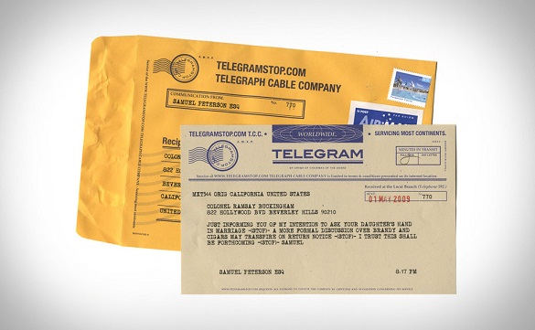 Regreso al pasado, envía telegramas reales por Internet