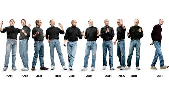 Fiel a su estilo: la evolución indumentaria de Steve Jobs